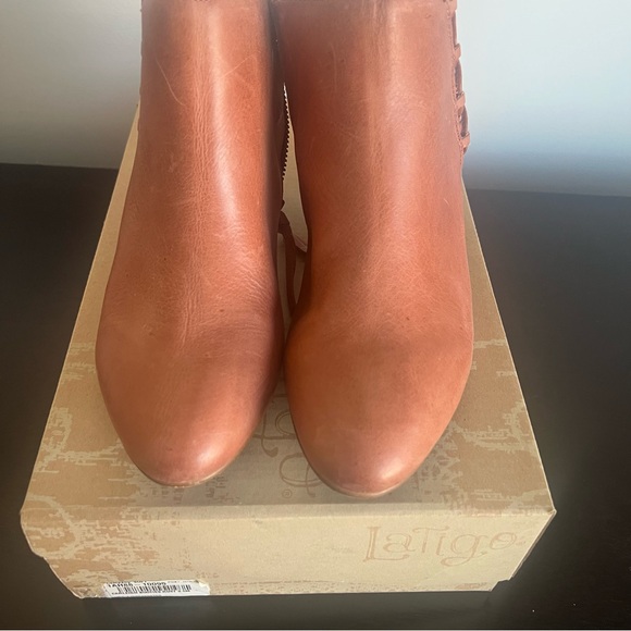 Latigo Women's Brown Ankle Booties - Picture 3 of 5